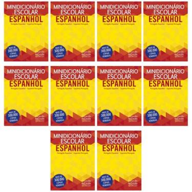 Imagem de Kit 10 Minidicionários Escolar Espanhol Ciranda Cultural
