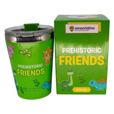 Imagem de Copo Térmico Viagem Snap 300Ml Dinossauro - Zona Criativa