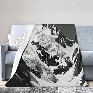 Imagem de Fleecedecke Überwurfdecke Mit Schwarzem Und Weißem Leopardenmuster Für Couch Sofa Bettdecke Weiche Warme Decken Für Alle Jahreszeiten Leichte Reise- Und Campingüberwurf, A004, 60"x50"