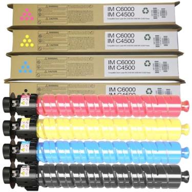 Imagem de SAIBOYA Cartucho de Toner Im C4500 Im C6000/Imc6000 Imc4500 Remanufaturado 842279 842280 842281 842282 Substituição para Toner de Impressora Ricoh Savin Lanier Im C6000/C4500 Im C5500(Preto Ciano Mage