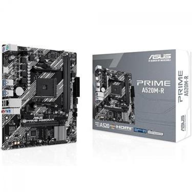 Imagem de Placa Mãe Asus Prime A520M-R, AM4, DDR4, M.2, Chipset A520, PCie, HDMI