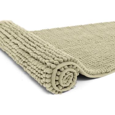 Imagem de Tapete Antiderrapante Macarrão Passadeira 40 X 110 - Cáqui