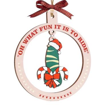 Imagem de Enfeites de Natal engraçados 2025, enfeite engraçado de boneco de neve adulto, decorações de Natal impertinentes, ideias hilárias de troca de presentes para amigos, presentes de Papai Noel sujo para