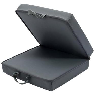 Imagem de Almofada dupla face ergonômica para jardim, almofada ajoelhada para jardinagem e uso na banheira, alça com almofada de memória espessa espuma impermeável dobrável, conforto para ajoelhar