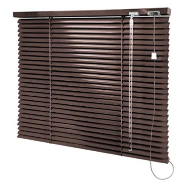 Imagem de Persiana Horizontal Marrom - 1,70m larg x 2,00m alt - Alumínio 25mm - Persianet
