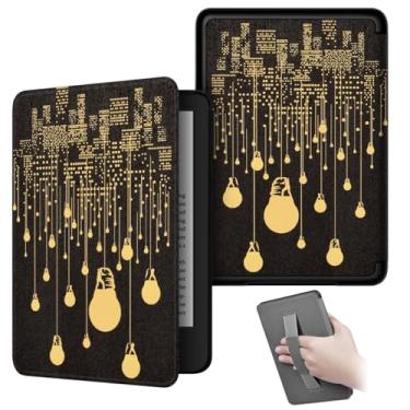 Imagem de Akacy Novo padrão pintado com alça capa para Kindle paperwhite 15.2 cm 11th Case, leve e segura para água, capa protetora dobrável geração 2022/2024 versão (13)