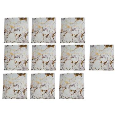 Imagem de Placa Adesiva Marmore 3D Kit 10 uni Papel de Parede Autocolante Ambien