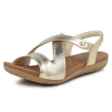 Imagem de Sandalia Feminina Rasteira Couro Usaflex R1804