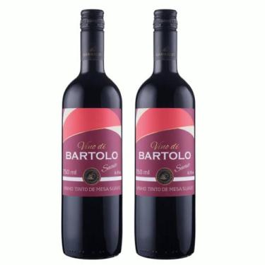 Imagem de Kit 2 Vinho Tinto Suave Di Bartolo 750ml Vinicula Garibaldi Serra Gaúc