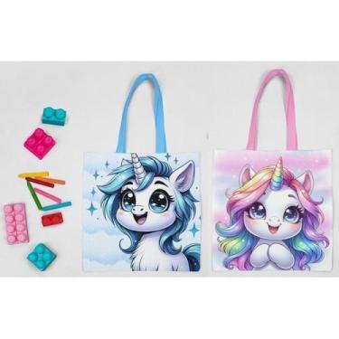 Imagem de Bolsinhas Lembrancinha Aniversario Unicórnio 20 Bolsas - Legriphe