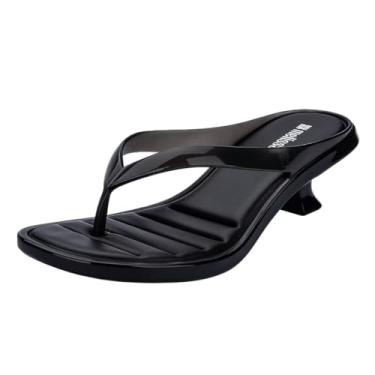 Imagem de Tamanco Feminino Salto Taça Baixo Moda Melissa Thong Kitten