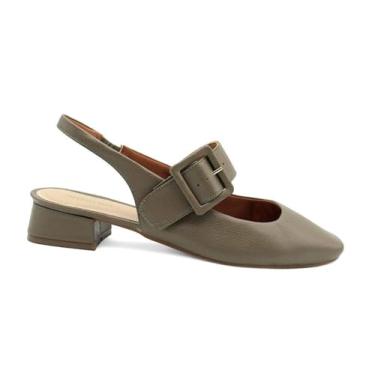 Imagem de Sapato Scarpin Feminino de Couro Marlinês 6113