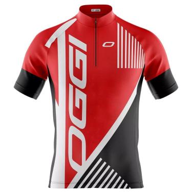 Imagem de Camisa Ciclismo Masculina Manga Curta Oggi Vermelha 90-Masculino