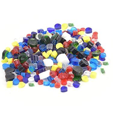 Imagem de OPPWONG Esmalte Colorido de Fusão Térmica de Cores Mistas 100g para Decoração Kit de Bloco de Vidro Termofusível para Joias, Barras de Vidro de Fusão e Arte Quente e Artesanato