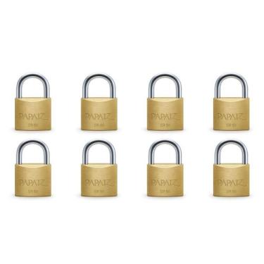 Imagem de Kit com 8 papaiz cadeado 50mm