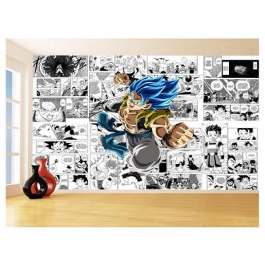 Imagem de Papel De Parede Dragon Ball Goku Gegeta Anime 3,5M Dbz733 - Você Decor