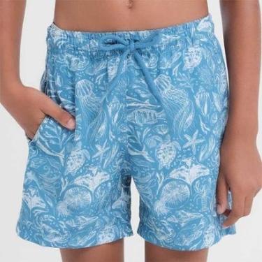 Imagem de Shorts Infantil Estampado Oceano-Masculino