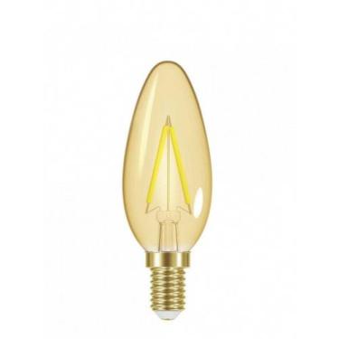 Imagem de Lâmpada Led de Filamento Vintage Vela B35 3w 220v âmbar E14 com Adapta