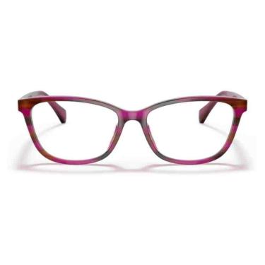 Imagem de Armação de Grau Ralph Lauren Roxo/Marrom listrado 0RA7133U-Feminino