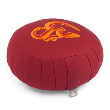 Imagem de Zafu Almofada Redondo De Meditação Puf Estampa Om algodão orgânico