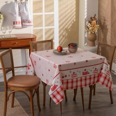 Imagem de Toalha de Mesa Retangular 8 Lugares Super Limpa Appel Home (Bolo)