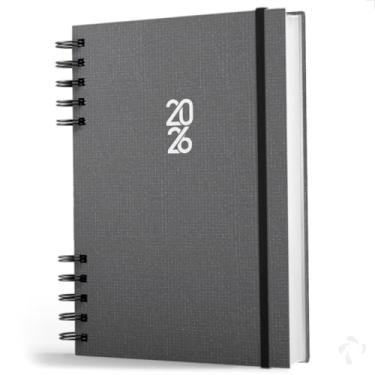 Imagem de Agenda 2026 Capa Dura Executiva E Organização Pessoal Cinza Adequado para trabalho e estudo