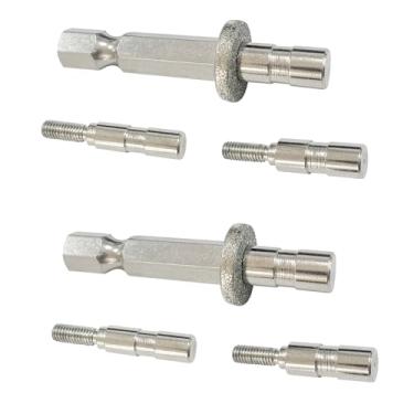 Imagem de scottchen PRO Ferramenta de esquadramento de flecha, afinação de arco, ajuste de arco de precisão, serra de flecha, conjunto de máquina de moagem plana - pacote com 2