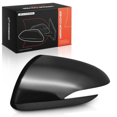 Imagem de A-Premium Tampa do espelho retrovisor do lado do motorista - compatível com Hyundai Elantra 2017 2018 2019 2020 - Preto liso, com furo de seta