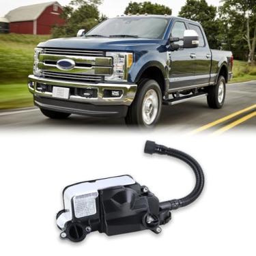 Imagem de Lqito Conjunto de separador de óleo do motor sem sensor compatível com Ford F250 F350 F450 F550 Super Duty 2017-2019 com válvula de ventilação PCV CCV Diesel 6,7L Substituição do cárter do motor #FC3Z