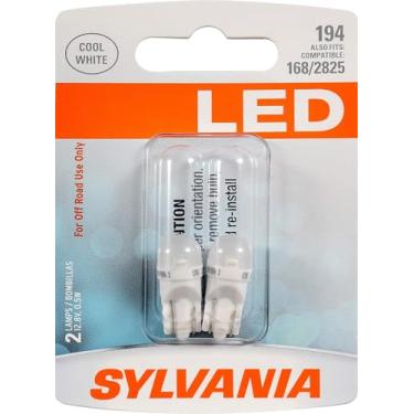 Imagem de SYLVANIA - Mini lâmpada LED branca T10 W5W 194 - Lâmpada LED brilhante, ideal para iluminação interior - Mapa, cúpula, carga e placa de identificação (contém 2 lâmpadas)