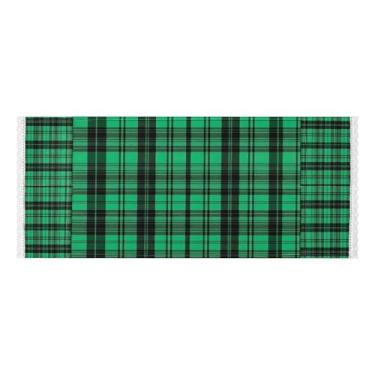 Imagem de Wassud Capas de lavadora e secadora de textura xadrez verde, protetor de lavadora com sacos de armazenamento, capa de geladeira à prova de poeira com bolsos para lavanderia doméstica, cozinha, 120 x