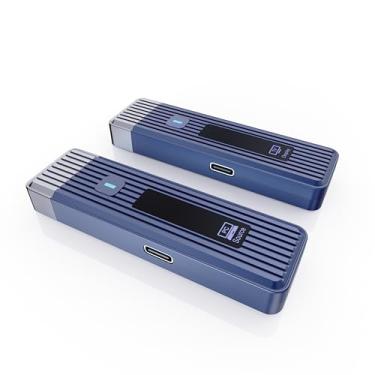 Imagem de Transmissor e receptor HDMI sem fio 2026, alcance de 328 pés/100 m, extensor HDMI sem fio de saída 4K @ 60Hz e 1080P, WiFi 5G + 2,4G, tela de LED, Plug & Play para transmissão de vídeo para monitor/PC