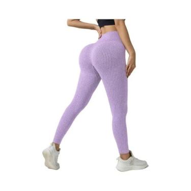 Imagem de Calças De Yoga Sem Costura Para Mulheres Com Controle De Barriga Leggi