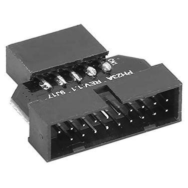 Imagem de aqxreight Placa-mãe PH23A Adaptador de Conector de Plug-in USB 2.0 9Pin para USB 3.0 19P Tem USB3 0 o Conector de Patch Não Tem Apenas Placa-mãe de Soquete de 19 Pinos, Mas Adaptador ConversorUSB