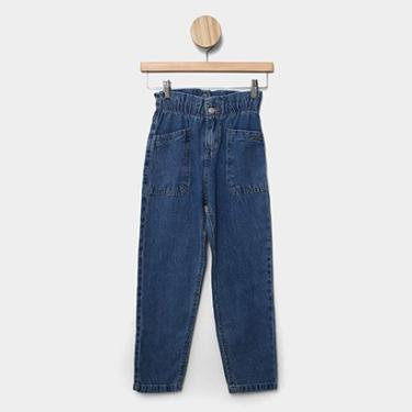 Imagem de Calça Jeans Infantil Hering Kids Paper Bag Menina-Feminino