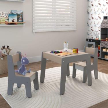 Imagem de Conjunto De Mesa Infantil Com 2 Cadeiras Diana Cinza Connect