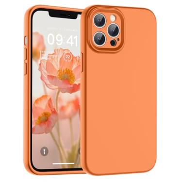 Imagem de SUPFINE Capa para iPhone 12 Pro Max, silicone líquido premium com forro de microfibra macio antiarranhões [proteção de câmera atualizada] Capa protetora fina à prova de choque para homens, mulheres e