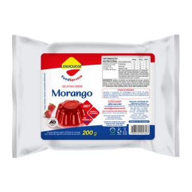 Imagem de Gelatina Lowçucar Sabor Morango Refil 200G