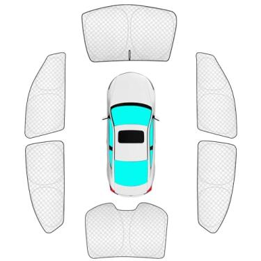 Imagem de KMF 6 peças de persianas espessas para Honda Accord 2013-2017 acessórios, capas de janela de carro para-sol para para-brisa lateral traseira, bloqueio de UV e proteção de blecaute de privacidade para