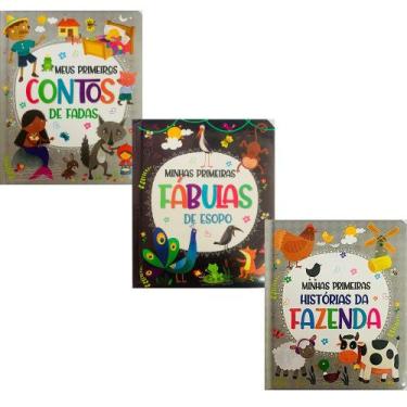 Imagem de Kit 3 vol pé da letra - meus primeiros contos de fadas + primeiras fáb