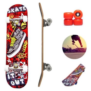 Imagem de Skate Infantil Semi Profissional Juvenil Montado Completo Radical Skateboard Criança Shape com Lixa