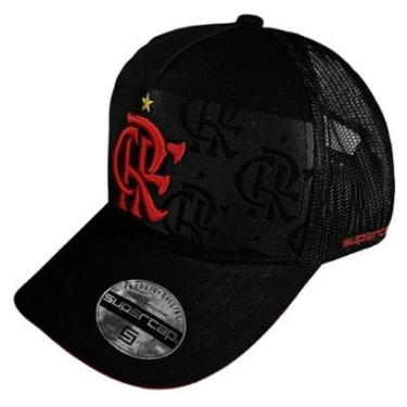 Imagem de Boné Flamengo Zico Faixa Silk Frontal Trucker Supercap-Unissex