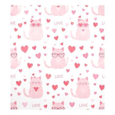 Imagem de Blueangle Capa de ímã para lava-louças de gatos Dia dos Namorados, decoração da capa frontal da máquina de lavar louça, adesivos de eletrodomésticos, adesivos de eletrodomésticos, 58 cm C x 66 cm