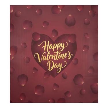 Imagem de Blueangle Capa magnética para lava-louças pétalas de rosa dos namorados, decoração da capa frontal da máquina de lavar louça, adesivos de eletrodomésticos, adesivos de eletrodomésticos, 58 cm C x 66