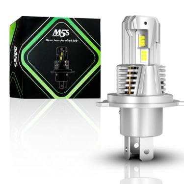 Imagem de ATVATMT Lâmpadas H4, faróis de neblina de farol duplo para Harley Davidson Road King Electra Ultra Classic Freewheeler Heritage Softail Fat Boy Street Glide 9003 6500K branco, pacote com 1