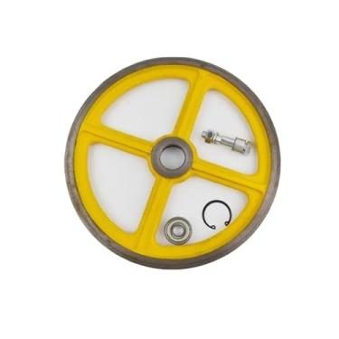 Imagem de Limitador de velocidade de elevador roda tensora 250 240 6201 acessórios de roda de corda (corda de fio de 8 mm)