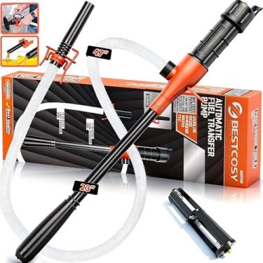 Imagem de Bomba de combustível portátil atualizada 2025 - Bomba de transferência de combustível de sifão alimentada por bateria, ajuste universal para gasolina, carro, bomba de transferência de combustível