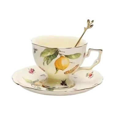 Imagem de Conjunto Elegante De Xícaras De Café De Cerâmica Com Pires E Prato De 