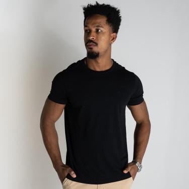 Imagem de Camiseta Ellus Cotton Classic Preta-Masculino
