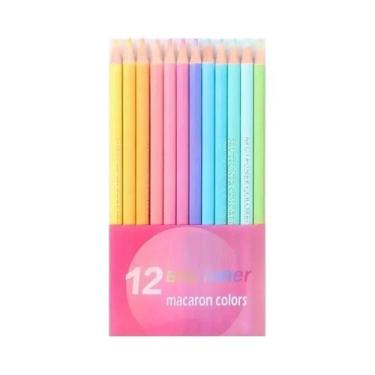 Imagem de 12/24/50/72 Macaron Pastel Lápis de cor profissional Soft Core para es